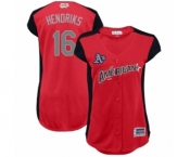 Women's Oakland Athletics #16 Liam Hendriks Authentic Red American League 2019 Baseball All-Star Jersey