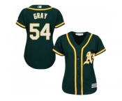 Women's Oakland Athletics #54 Sonny Gray Green Alternate Stitched MLB Jersey