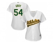 Women's Oakland Athletics #54 Sonny Gray White Home Stitched MLB Jersey