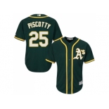 Youth Oakland Athletics #25 Stephen Piscotty Green Cool Base Stitched MLB Jersey