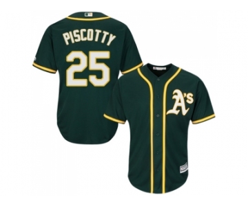 Youth Oakland Athletics #25 Stephen Piscotty Green Cool Base Stitched MLB Jersey