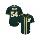 Youth Oakland Athletics #54 Sonny Gray Green Cool Base Stitched MLB Jersey