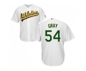 Youth Oakland Athletics #54 Sonny Gray White Cool Base Stitched MLB Jersey