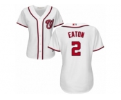 Women's Majestic Washington Nationals #2 Adam Eaton Replica White Home Cool Base MLB Jersey