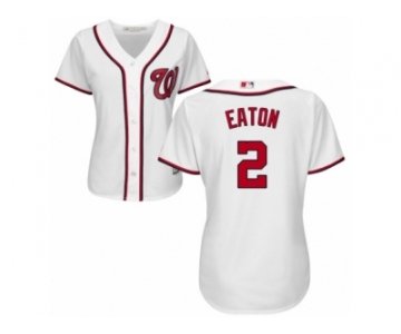 Women's Majestic Washington Nationals #2 Adam Eaton Replica White Home Cool Base MLB Jersey