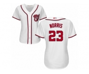 Women's Majestic Washington Nationals #23 Derek Norris Replica White Home Cool Base MLB Jersey