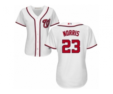 Women's Majestic Washington Nationals #23 Derek Norris Replica White Home Cool Base MLB Jersey