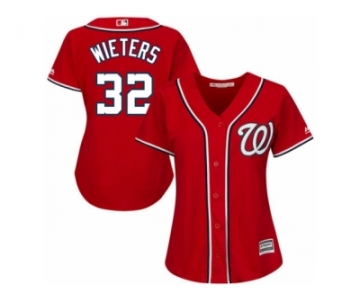 Women's Majestic Washington Nationals #32 Matt Wieters Replica Red Alternate 1 Cool Base MLB Jersey