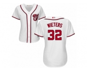 Women's Majestic Washington Nationals #32 Matt Wieters Replica White Home Cool Base MLB Jersey