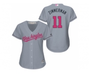 Women's Washington Nationals #11 Ryan Zimmerman Gary Road 2016 Mother's Day Cool Base Jersey