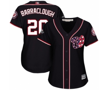 Women's Washington Nationals #20 Kyle Barraclough Authentic Navy Blue Alternate 2 Cool Base 2019 World Series Bound Baseball Jersey