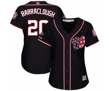 Women's Washington Nationals #20 Kyle Barraclough Authentic Navy Blue Alternate 2 Cool Base 2019 World Series Champions Baseball Jersey