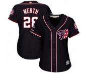 Women's Washington Nationals #28 Jayson Werth Authentic Navy Blue Alternate 2 Cool Base 2019 World Series Champions Baseball Jersey