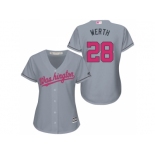 Women's Washington Nationals #28 Jayson Werth Gary Road 2016 Mother's Day Cool Base Jersey