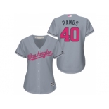 Women's Washington Nationals #40 Wilson Ramos Gary Road 2016 Mother's Day Cool Base Jersey