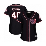 Women's Washington Nationals #46 Patrick Corbin Authentic Navy Blue Alternate 2 Cool Base 2019 World Series Champions Baseball Jersey