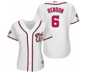 Women's Washington Nationals #6 Anthony Rendon Authentic White Home Cool Base 2019 World Series Champions Baseball Jersey