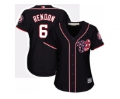 Women's Washington Nationals #6 Anthony Rendon Navy Blue Alternate Stitched MLB Jersey