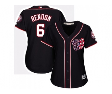 Women's Washington Nationals #6 Anthony Rendon Navy Blue Alternate Stitched MLB Jersey