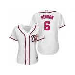 Women's Washington Nationals #6 Anthony Rendon White Home Stitched MLB Jersey