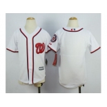 Youth MLB washington nationals blank white jerseys