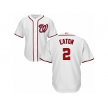 Youth Majestic Washington Nationals #2 Adam Eaton Authentic White Home Cool Base MLB Jersey