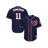 Youth Washington Nationals #11 Ryan Zimmerman Navy Blue Cool Base Stitched MLB Jersey