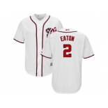 Youth Washington Nationals #2 Adam Eaton White Cool Base Stitched MLB Jersey