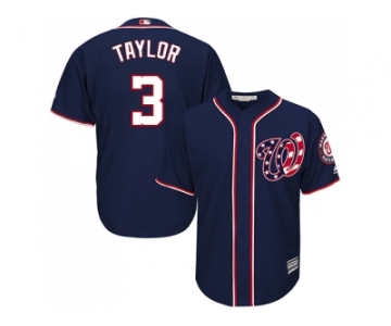 Youth Washington Nationals #3 Michael Taylor Navy Blue Cool Base Stitched MLB Jersey