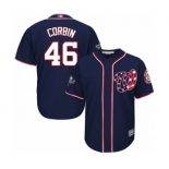 Youth Washington Nationals #46 Patrick Corbin Authentic Navy Blue Alternate 2 Cool Base 2019 World Series Bound Baseball Jersey