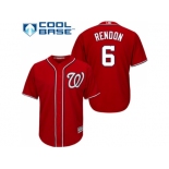 Youth Washington Nationals #6 Anthony Rendon Red Cool Base Stitched MLB Jersey