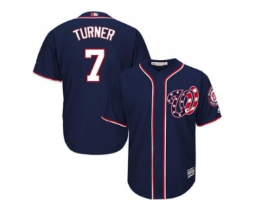 Youth Washington Nationals #7 Trea Turner Navy Blue Cool Base Stitched MLB Jersey