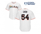 Youth Miami Marlins #54 Wei-Yin Chen White Cool Base Stitched MLB Jersey