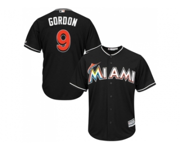 Youth Miami Marlins #9 Dee Gordon Black Cool Base Stitched MLB Jersey