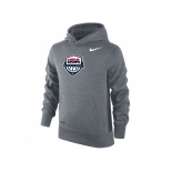 Youth Team USA Nike Basketball KO Performance Hoodie Gray