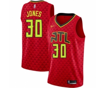 Women's Atlanta Hawks #30 Damian Jones Authentic Red Basketball Jersey Statement Edition