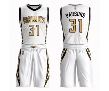 Women's Atlanta Hawks #31 Chandler Parsons Swingman White Basketball Suit Jersey - City Edition