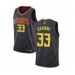 Women's Atlanta Hawks #33 Allen Crabbe Authentic Black Basketball Jersey - Icon Edition