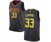 Women's Atlanta Hawks #33 Allen Crabbe Authentic Black Basketball Jersey - Icon Edition