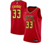 Women's Atlanta Hawks #33 Allen Crabbe Authentic Red Basketball Jersey Statement Edition