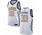 Women's Atlanta Hawks #33 Allen Crabbe Swingman White Basketball Jersey - City Edition