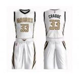 Women's Atlanta Hawks #33 Allen Crabbe Swingman White Basketball Suit Jersey - City Edition