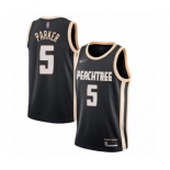 Women's Atlanta Hawks #5 Jabari Parker Swingman Black Basketball Jersey - 2019-20 City Edition