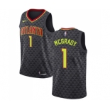 Women's Nike Atlanta Hawks #1 Tracy Mcgrady Swingman Black Road NBA Jersey - Icon Edition