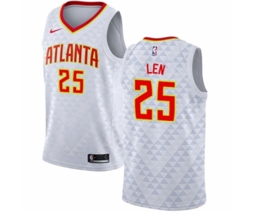 Women's Nike Atlanta Hawks #25 Alex Len Authentic White NBA Jersey - Association Edition