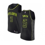 Women's Nike Atlanta Hawks #5 Josh Smith Swingman Black NBA Jersey - City Edition