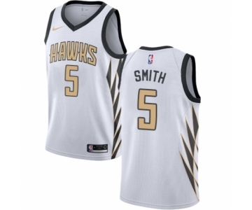 Women's Nike Atlanta Hawks #5 Josh Smith Swingman White NBA Jersey - City Edition