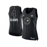 Women Nike Indiana Pacers #4 Victor Oladipo Black NBA Jordan Swingman 2018 All-Star Game Jersey