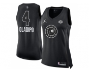 Women Nike Indiana Pacers #4 Victor Oladipo Black NBA Jordan Swingman 2018 All-Star Game Jersey