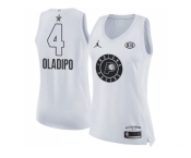 Women Nike Indiana Pacers #4 Victor Oladipo White NBA Jordan Swingman 2018 All-Star Game Jersey